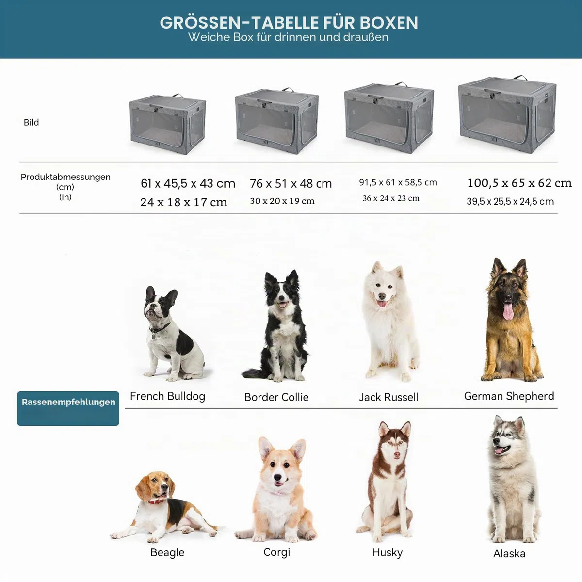 Petsfit Hundebox für Zuhause, Hundebox faltbar für mittlere kleine Hunde, Hundetransportbox Auto Verstellbares Design Hundeschlafbox, Zimmerkennel Hund mit Reißfeste Netzfenster & plüsche Betteinlage