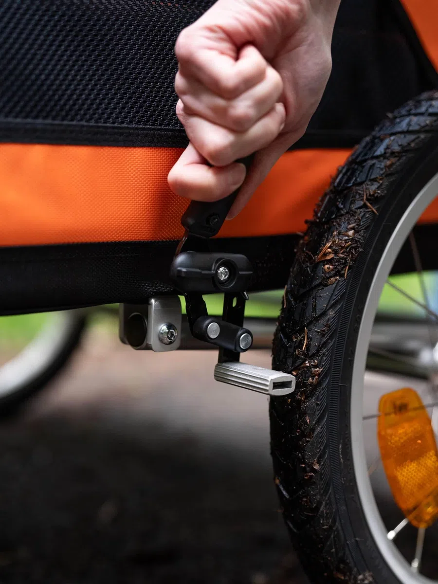 TrendPet DogBus L - Gefederter Aluminium Fahrradanhänger für Hunde, Hundanhänger für große Hunde