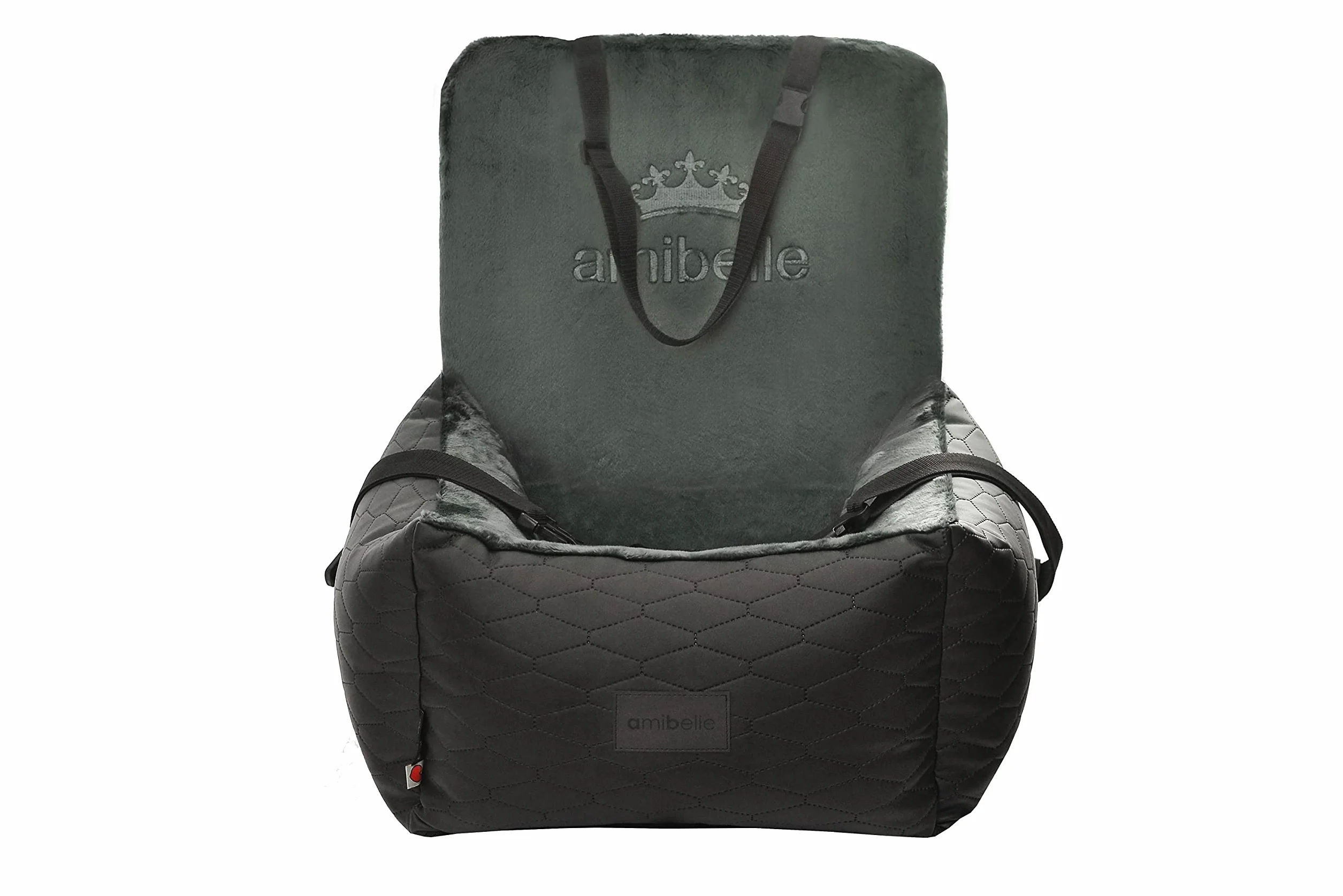 Luxuriös Hunde Auto Sitz - Autositz für Hunde & Katzen, Universal, Waschbar, Schwarz, Kunstleder, 55 x 55 cm