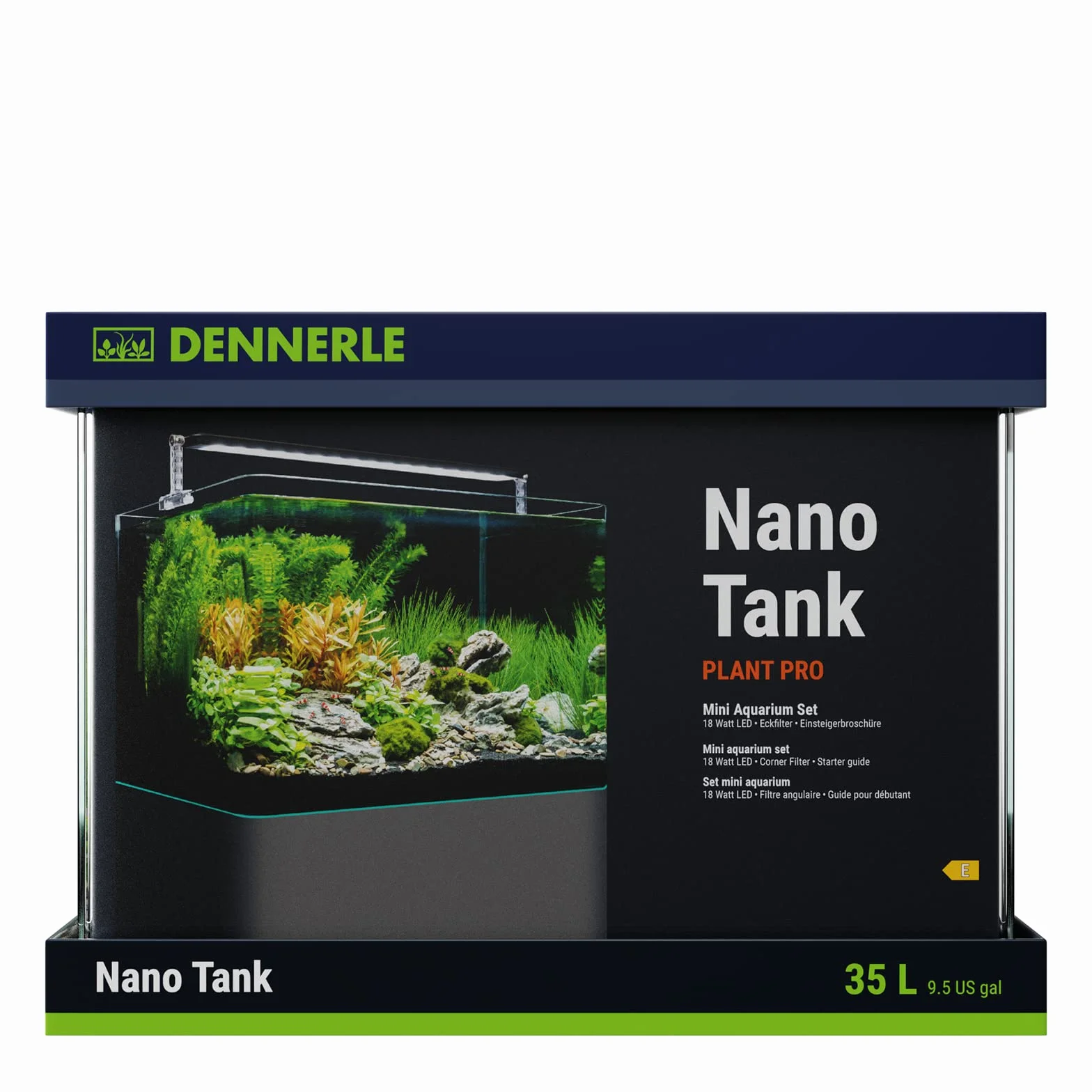Dennerle Nano Tank Plant Pro, 35 Liter - 40 x 32 x 28 cm - Nano Aquascaping Aquarium Set