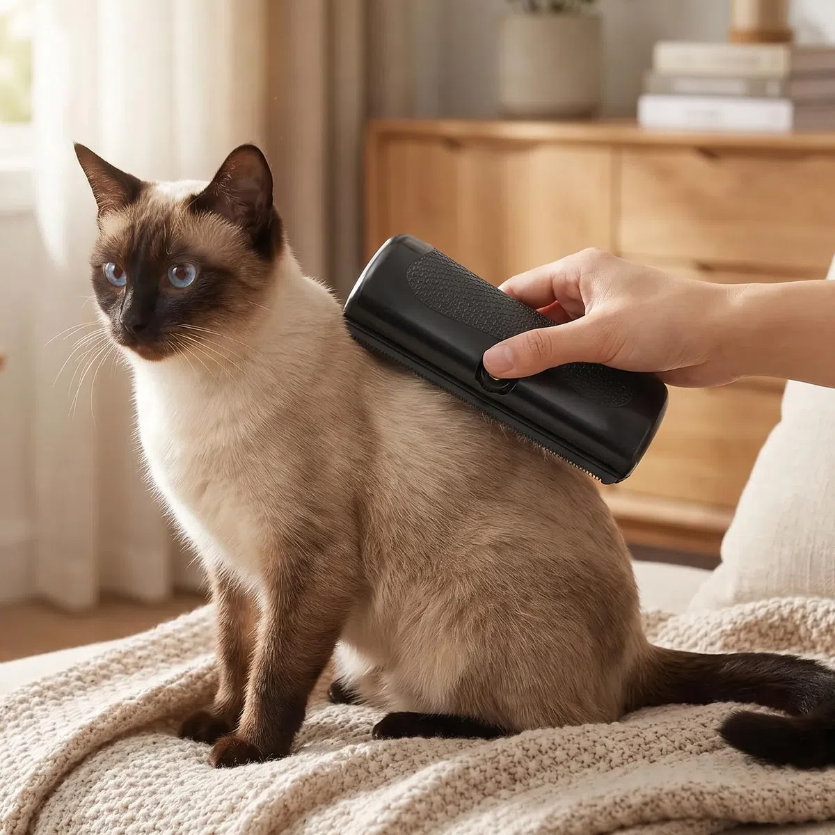 Pet Care Brush - Hundebürste - Fellwunder Bürste Hund - Deshedding Bürste für Hunde & Katzen - Haustierpflegebürste - Effiziente Haarentfernung und Pflege für kurzhaarige Haustiere