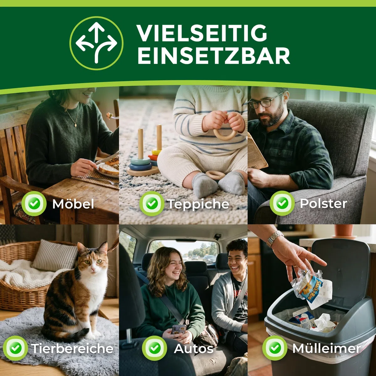 Enzymreiniger Konzentrat gegen Tiergerüche & organische Gerüche – Geruchsentferner & Geruchsneutralisierer mit effektiven Mikroorganismen gegen Urin, KOT & Erbrochenes – 1 Liter