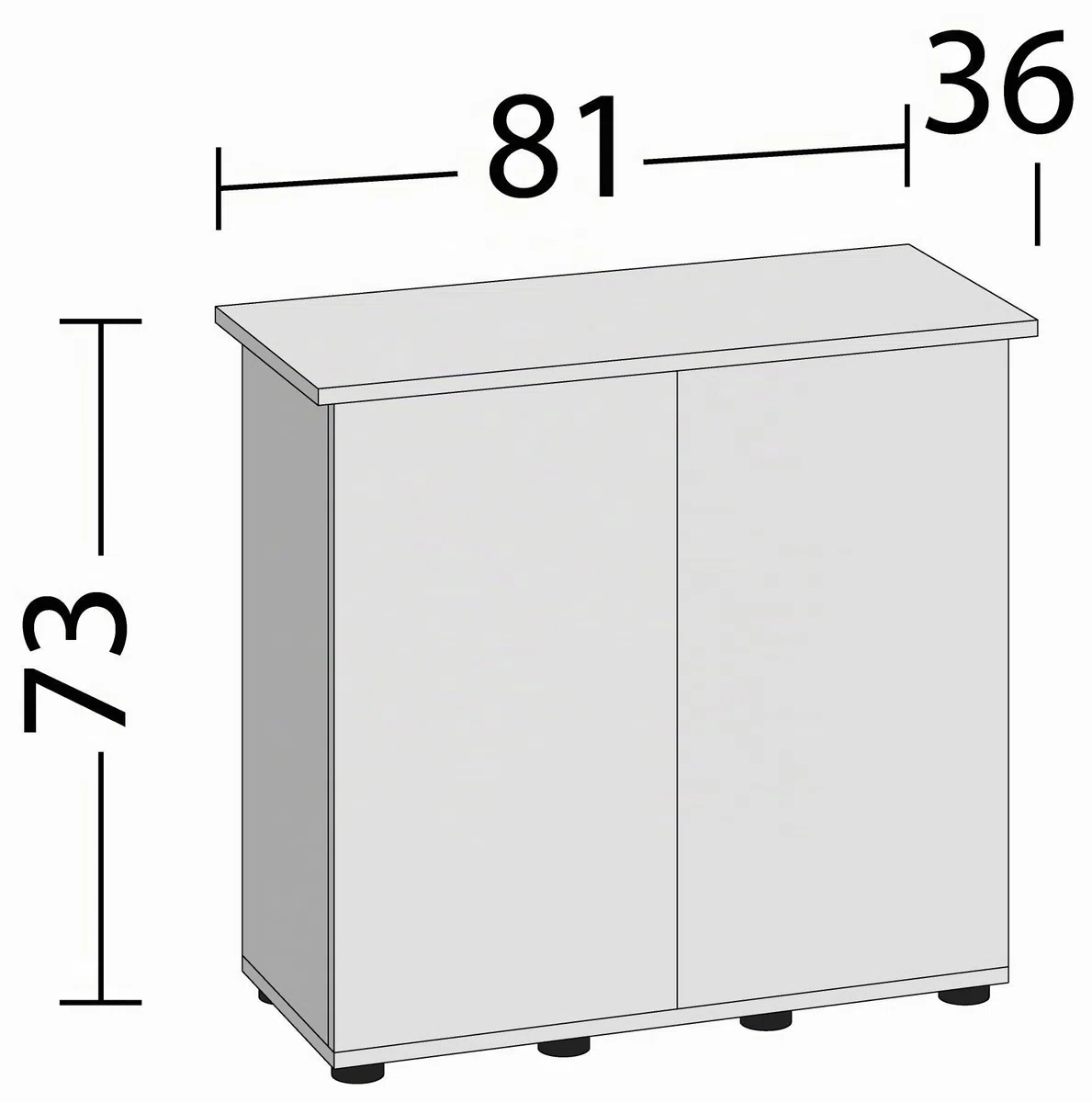 JUWEL Aquarium 50104 SBX Rio 125 Unterschrank, weiß