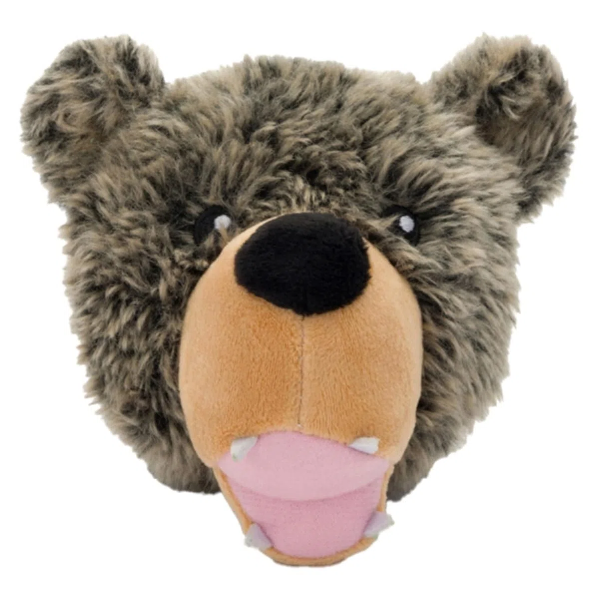 fabdog Dog Faballs Squeaker Pet Stuffed Toys - Weiches, buntes Hundespielzeug mit Baumwollbezug - dekoratives Flauschspielzeug für Hunde - klein bis groß (Grizzlybär, groß)