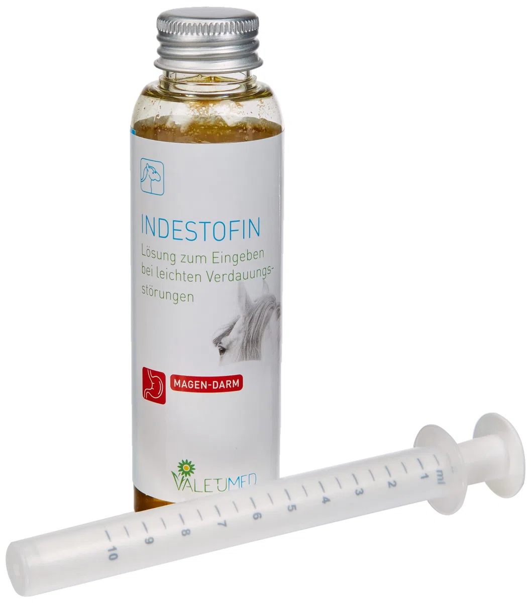 Indestofin, 100 ml, Lösung zum Eingeben bei leichten Verdauungsstörungen, reines Naturprodukt, Ergänzungsfutter für Pferde und Ponys (Packung mit 2)
