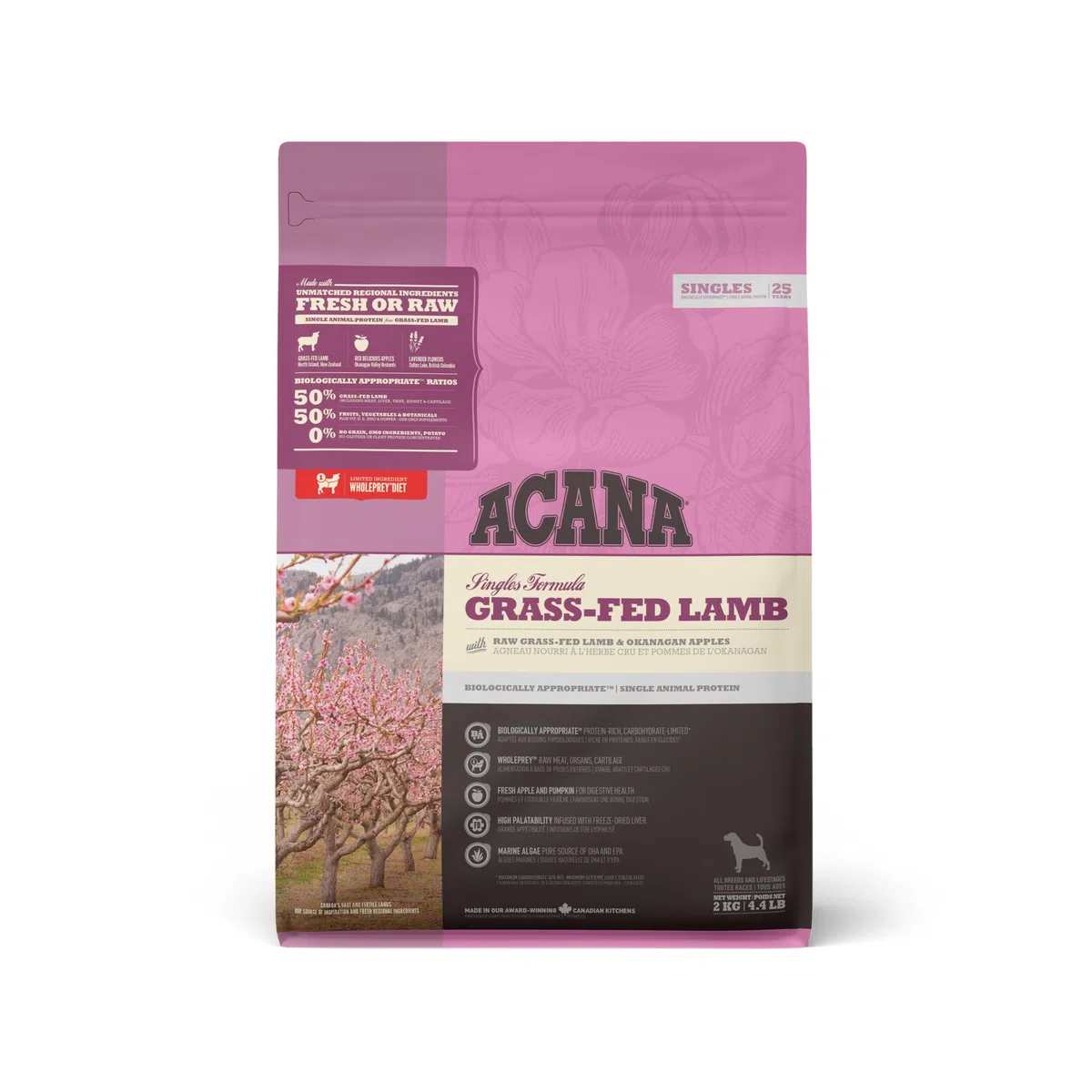 Acana Singles Grass-fed Lamb & Okanagan Apple Dog - 6 kg