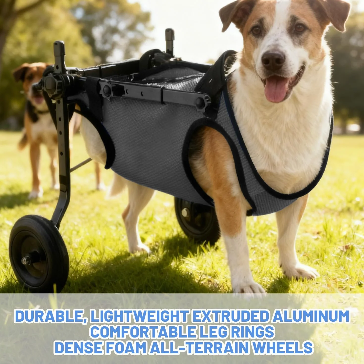 Kleiner Hunderollstuhl hinterbeine, Hunderollstuhl für Hinterbeine, Hund/Katze/Haustier-Rollstuhl, Unterstützt die Heilung, Hundewagen/Rollstuhl für Verletzte & Schwäche der Hinterbeine (Größe S)