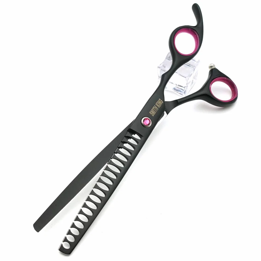 7,0 Zoll Hundepflege Schere Set Hund gerade Schere & Ausdünnungsschere & gebogene Schere & chunker & comb 5Stk Set