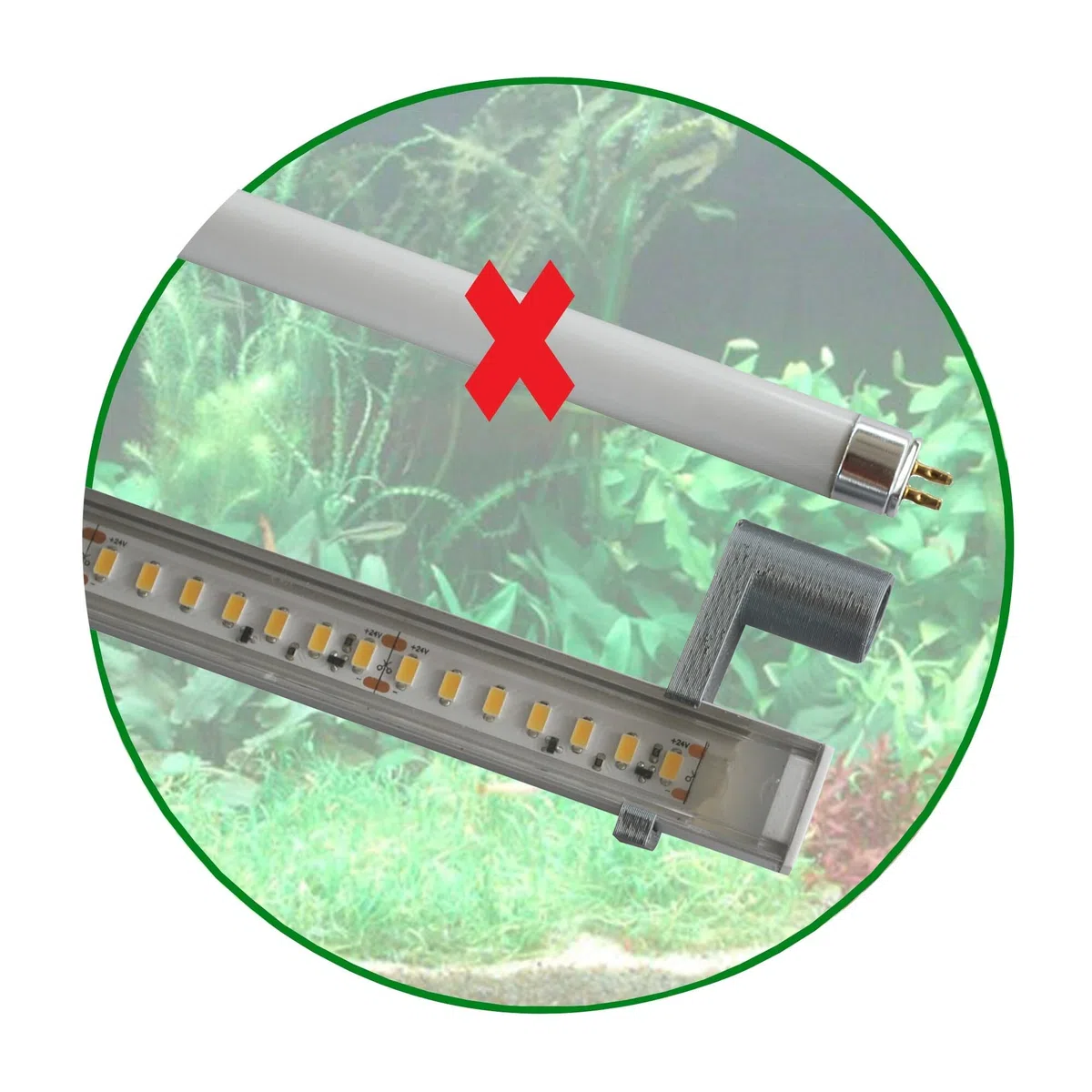 T5 LED Set 1: 895mm Pflanzen Aquarium Beleuchtung (89,5cm) 19,2 W, 3080 Lm