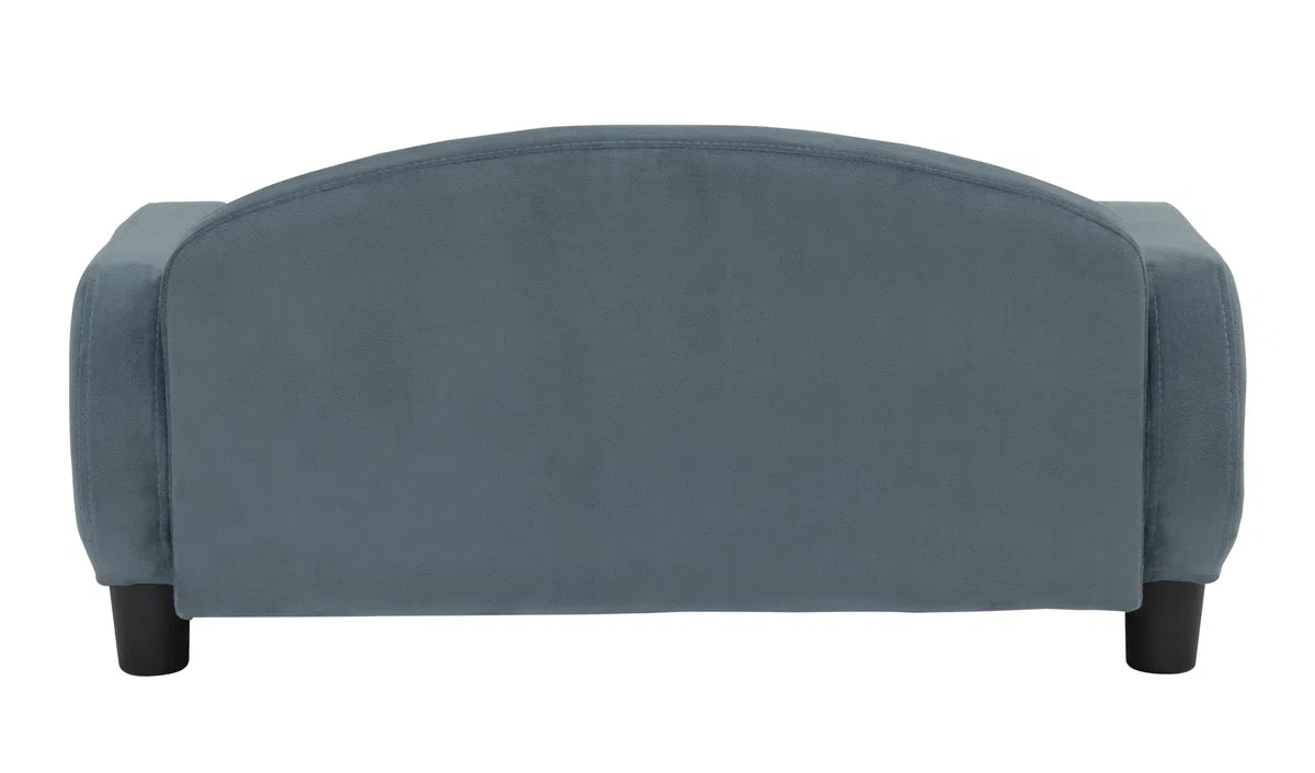 Paws & Purrs Modernes Haustier-Sofa, 80 cm breit, 49,5 cm tief, Liegebett mit tiefer Rückenlehne, Abnehmbarer Matratzenbezug