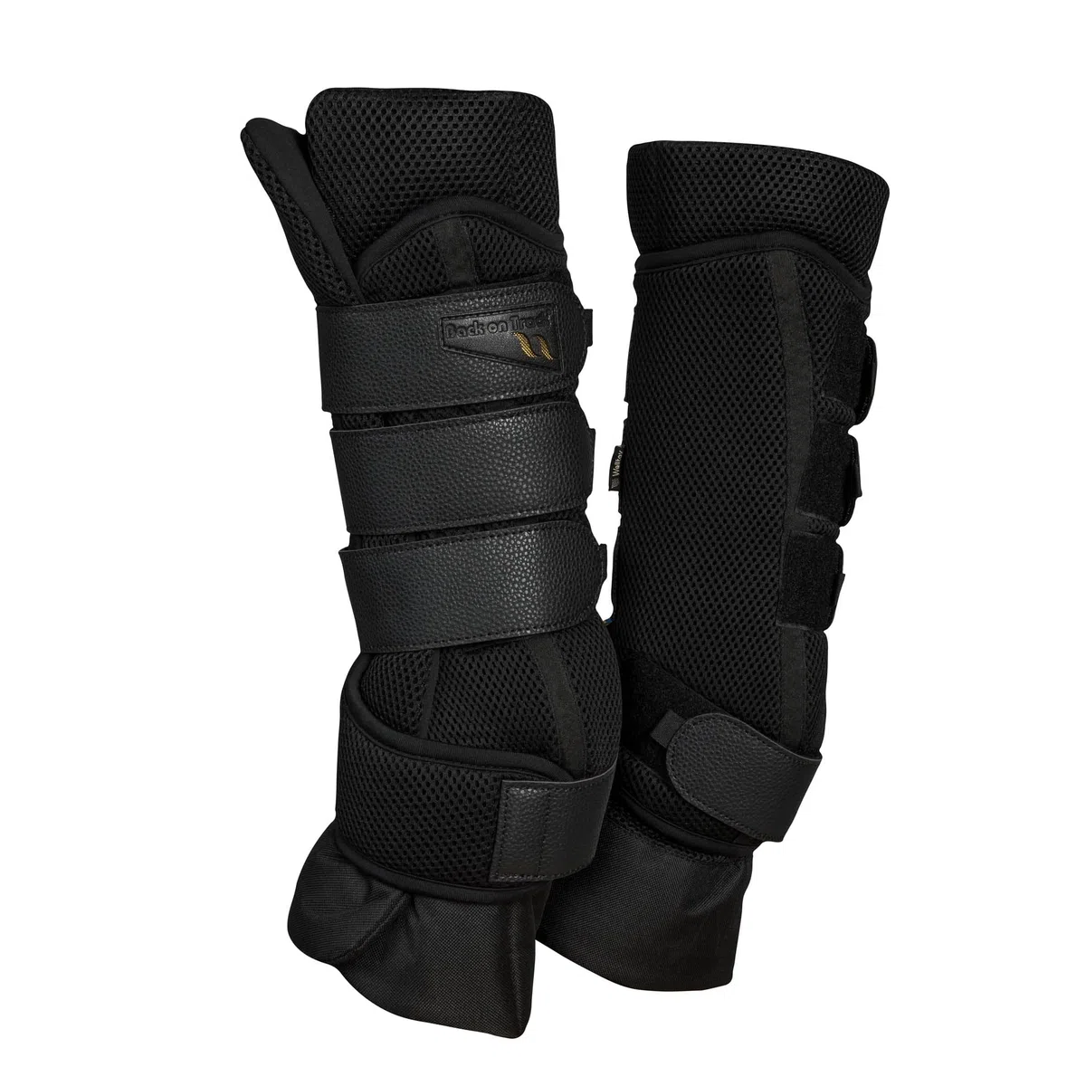 Back on Track® Airflow Stallgamaschen mit Verstärkung | Atmungsaktiv | Farbe: Schwarz (S)