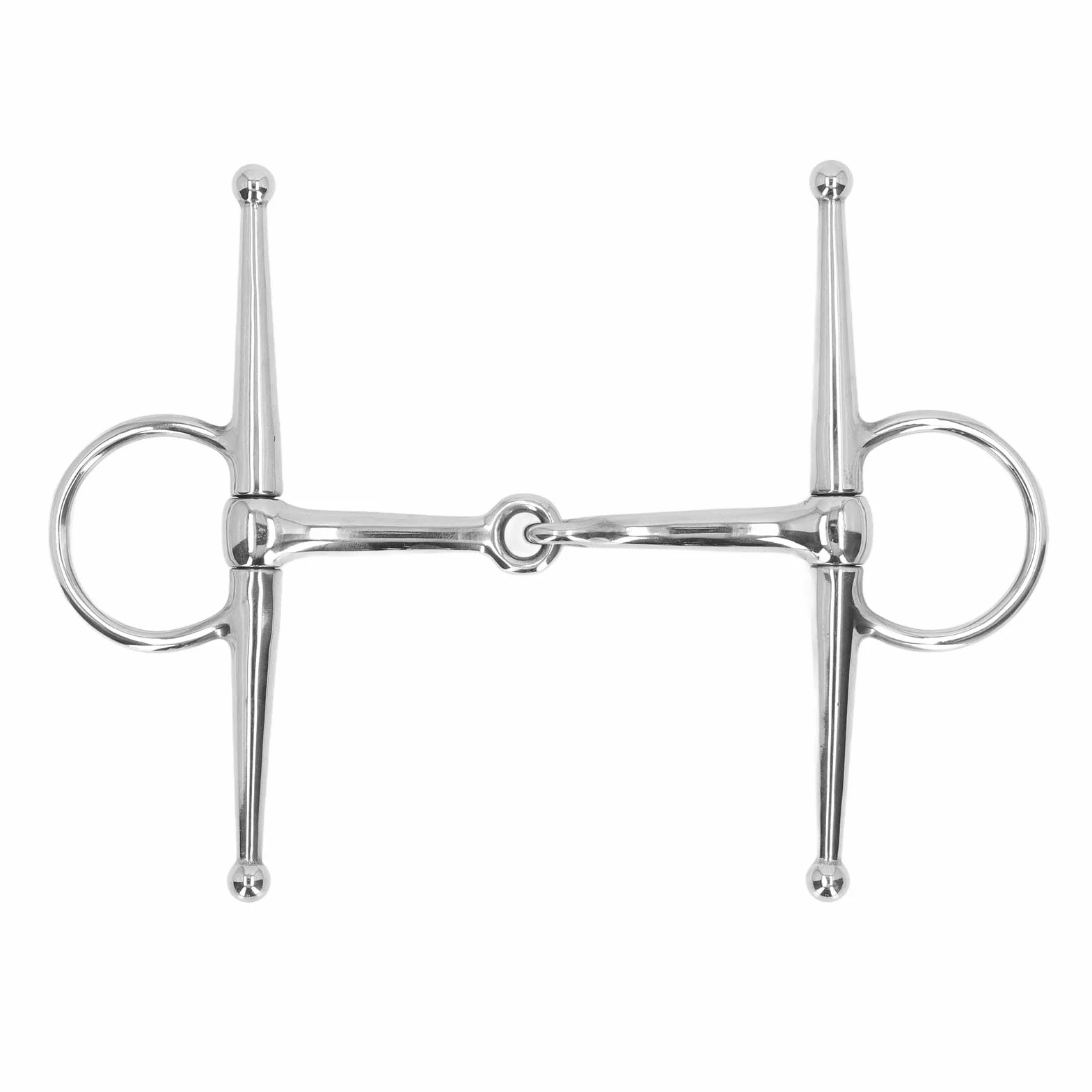 D-Ring-Trense, D-Trense Doppelt Gebrochen, 125 mm Pferdetrense Pferdemaulgebisse Vollbackentrense Edelstahlring Farm Jointed Bit Pferdegebiss Tack Snaffle Bit Pferdeknebel Dicke Bit
