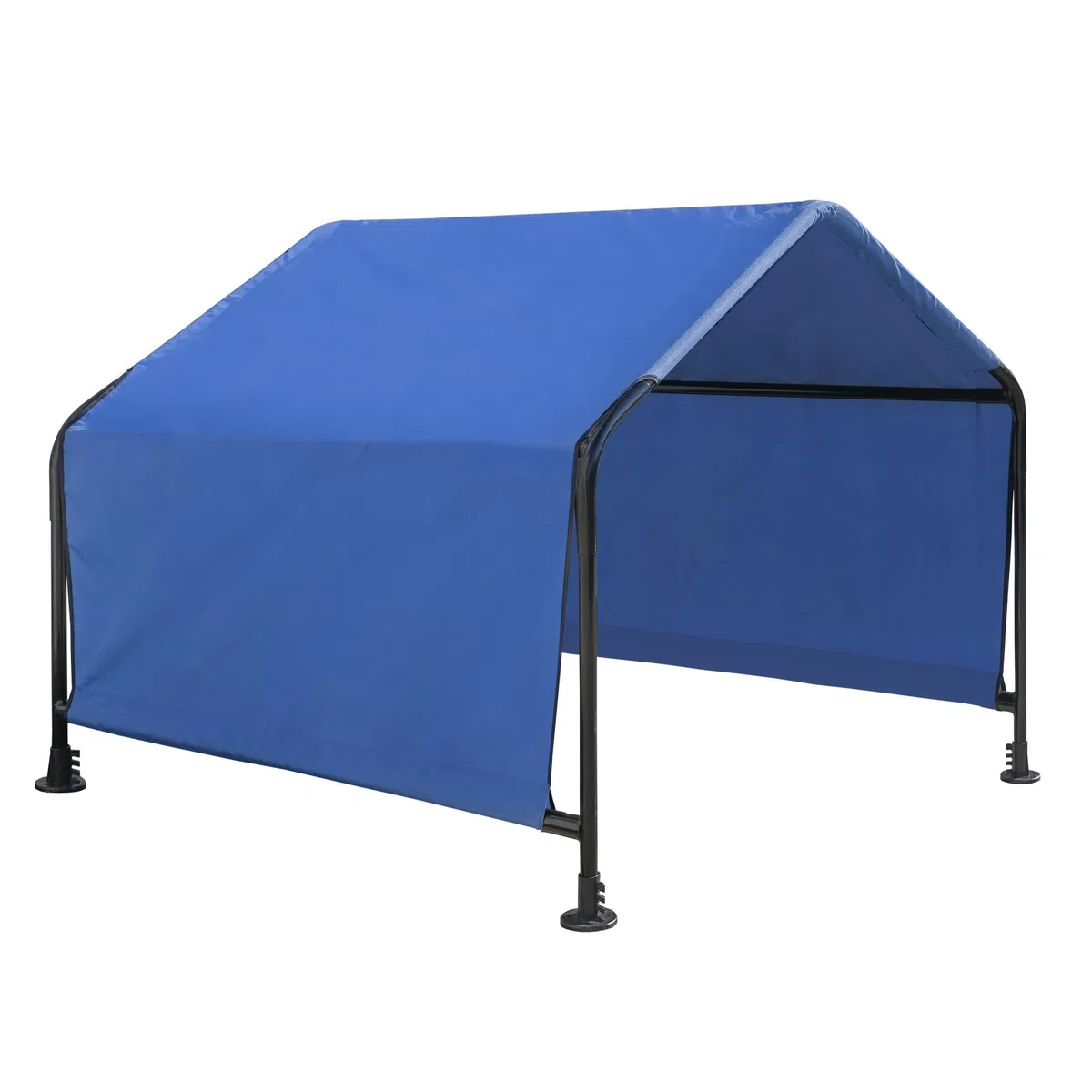 ShelterLogic 1,5 m Outdoor-Haustier-Schatten, vielseitiges Haustier-Überdachungszelt für mittelgroße bis großblütige Hunde, Katzen, Kleintiere und Nutztiere, Blau