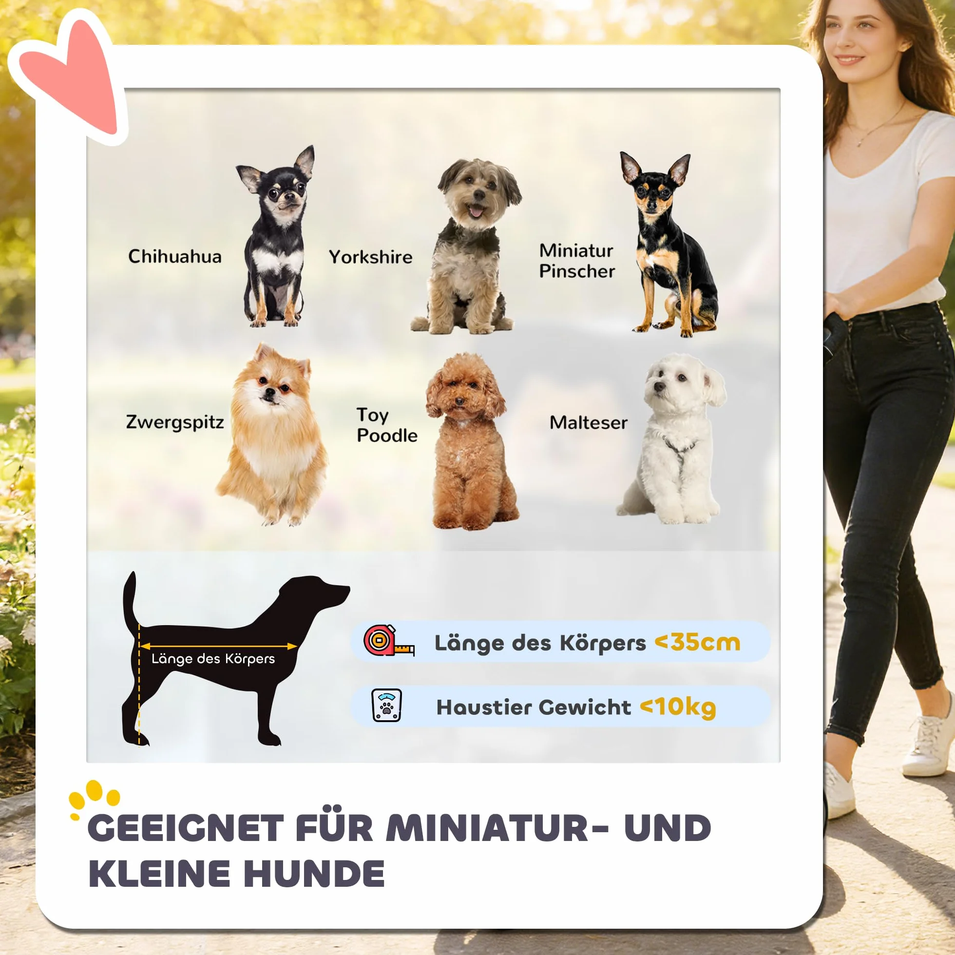 PawHut Hundewagen Hundebuggy Faltbar klappbar Katzenwagen bis 10kg mit Aufbewahrungskorb, Kissen, Netzfenster, Getränkehalter, 3 Räder, Aufbewahrungstasche, Haustierbuggy für kleine Hunde, Schwarz