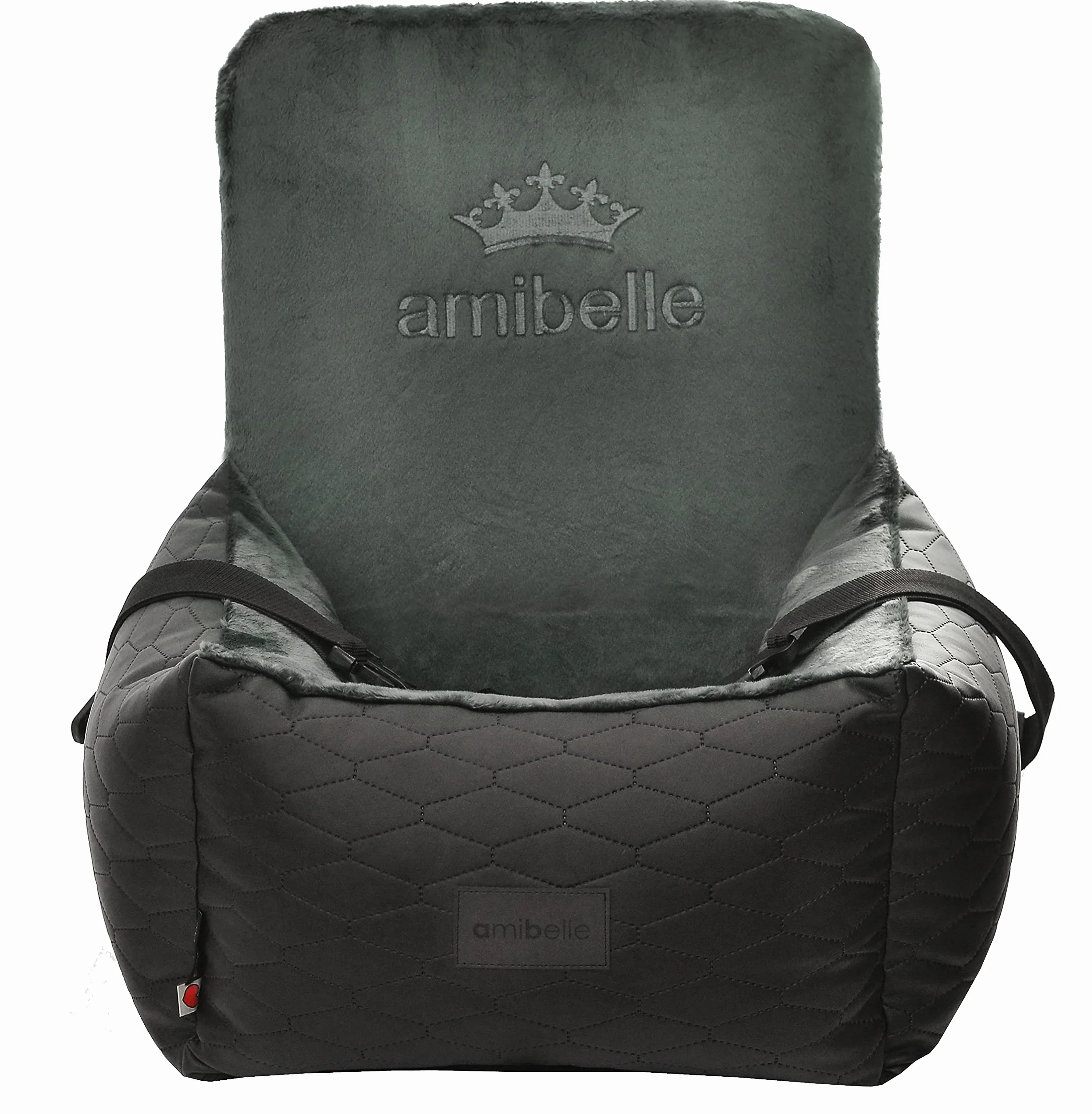 Luxuriös Hunde Auto Sitz - Autositz für Hunde & Katzen, Universal, Waschbar, Schwarz, Kunstleder, 55 x 55 cm