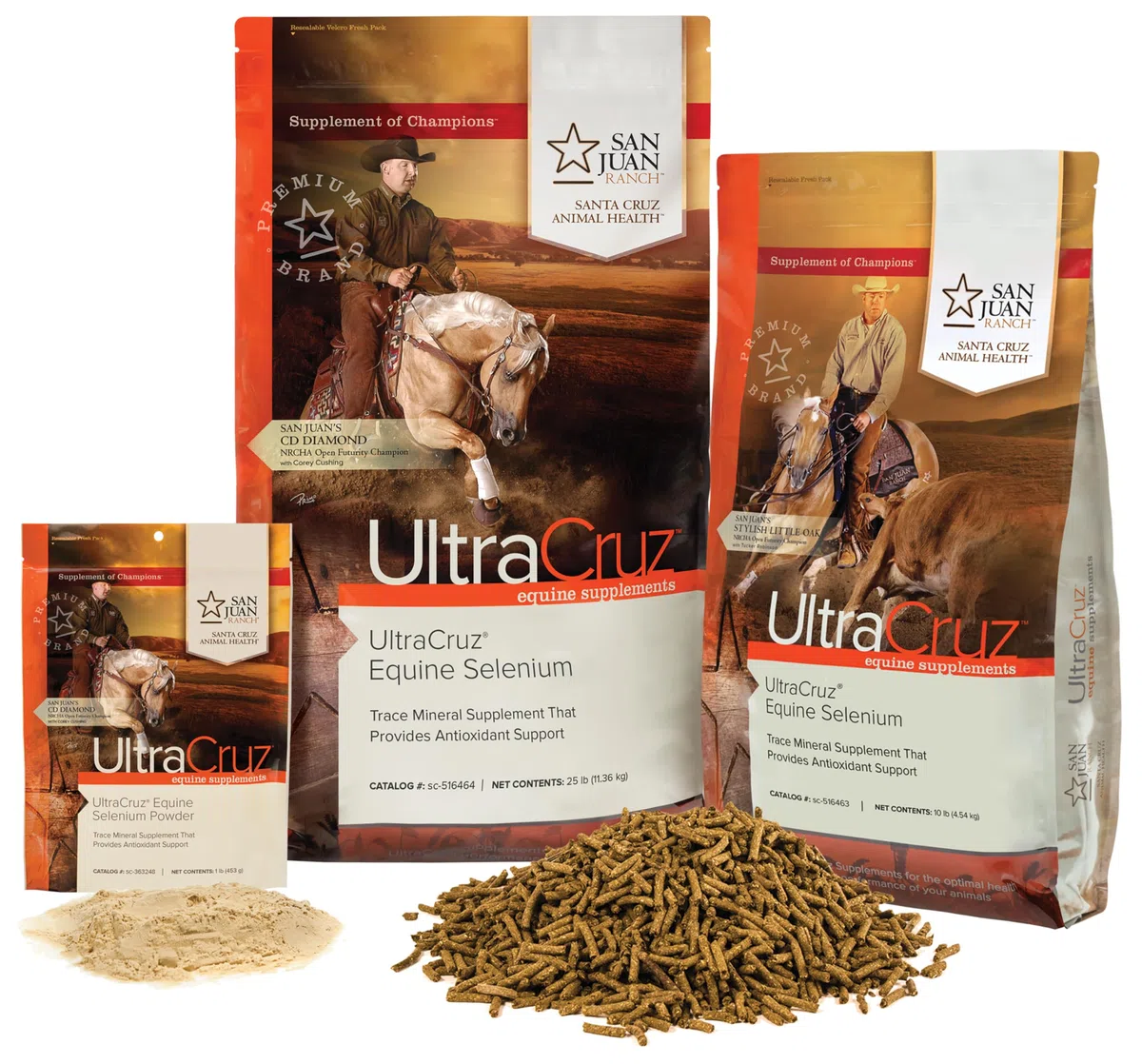 UltraCruz Selenhefe für Pferde; 450 g, Pulver, sc-363248