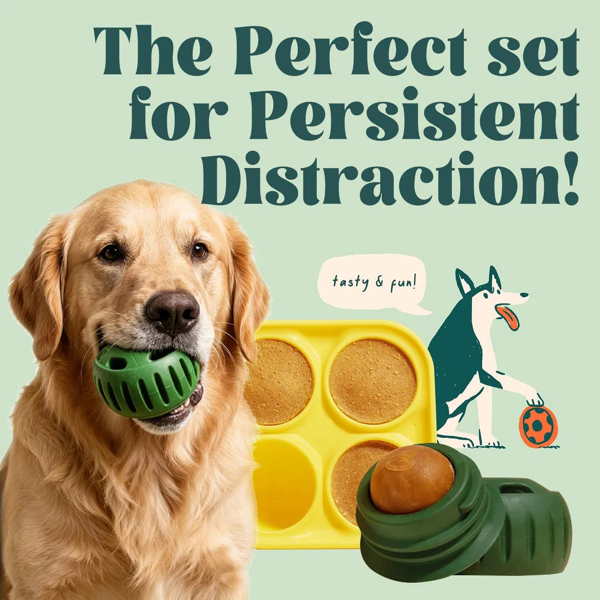 Hundespielzeug Interaktives Intelligenzspielzeug | Befüllbar, Leckerli Futterspielzeug, Slow Feeder, BPA Frei, Schleckball, Für Kleine, Mittlere und Große Hunde