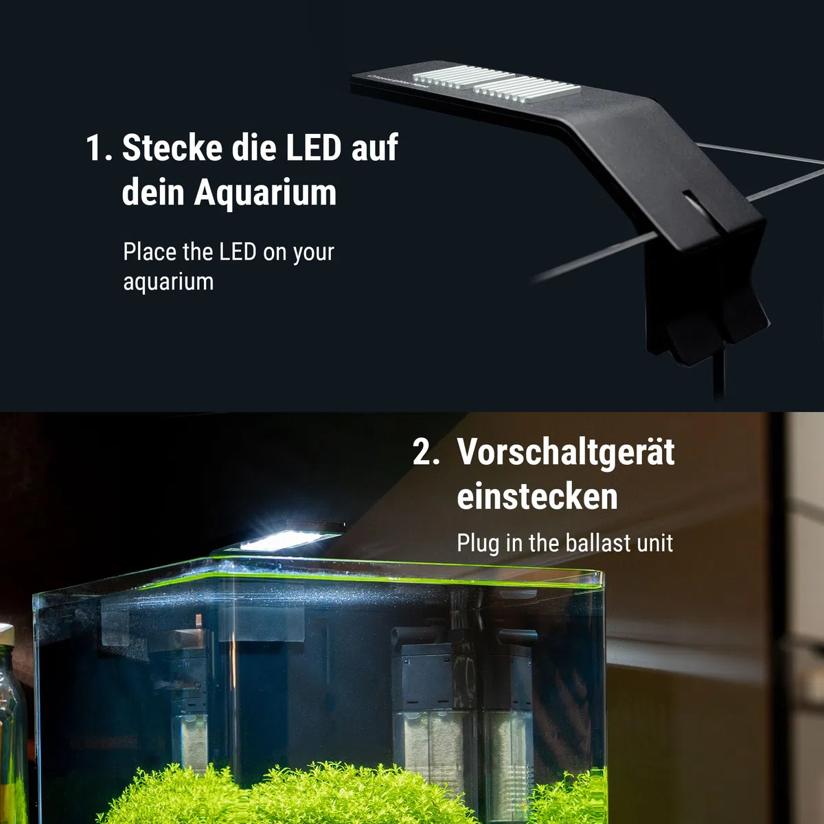 Dennerle Trocal Style Two, 6 Watt - LED Beleuchtung für Nano Süßwasser Aquarien