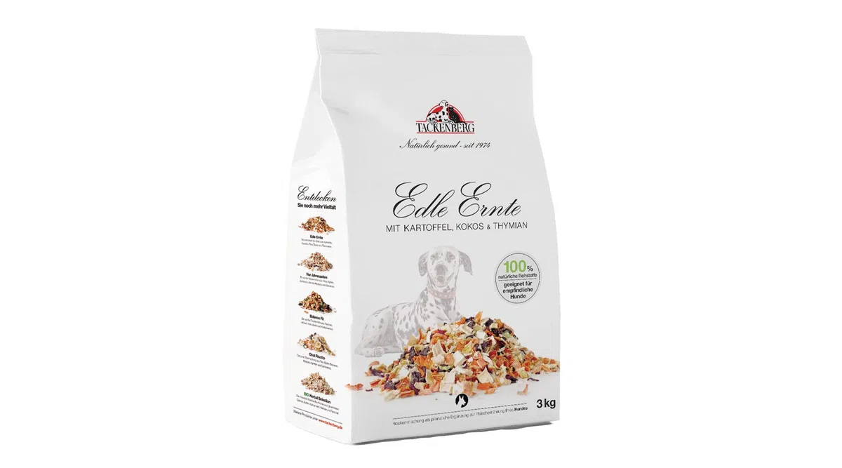 Tackenberg Edle Ernte – Gesunder Barf Flockenmix aus frischem Gemüse für Hunde, 3000 g