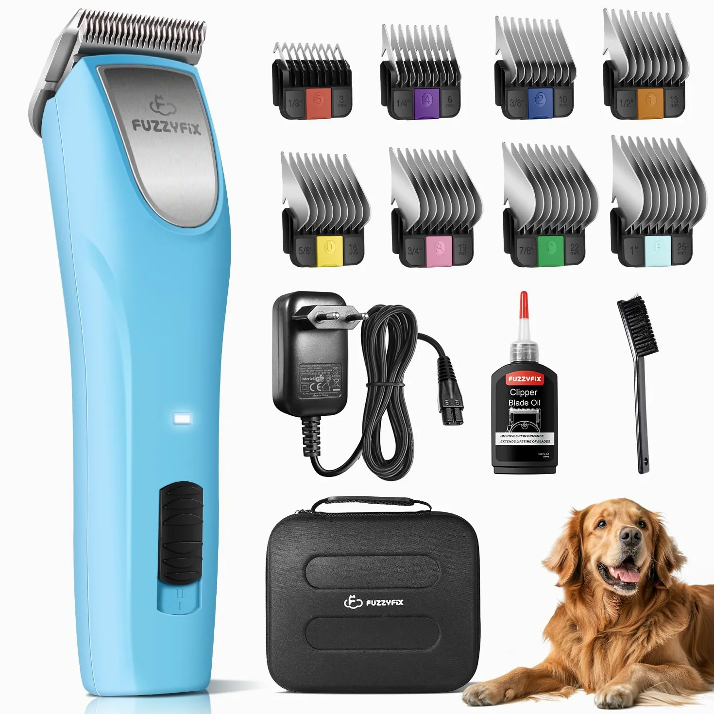 Professionelle Hundeschermaschine profi,2 Geschwindigkeits Schermaschine Ergonomisches Design Hund Katze,Hundetrimmer Hundehaarschneidemaschine für Dickes, Langes und Lockiges Tierhaare Fell