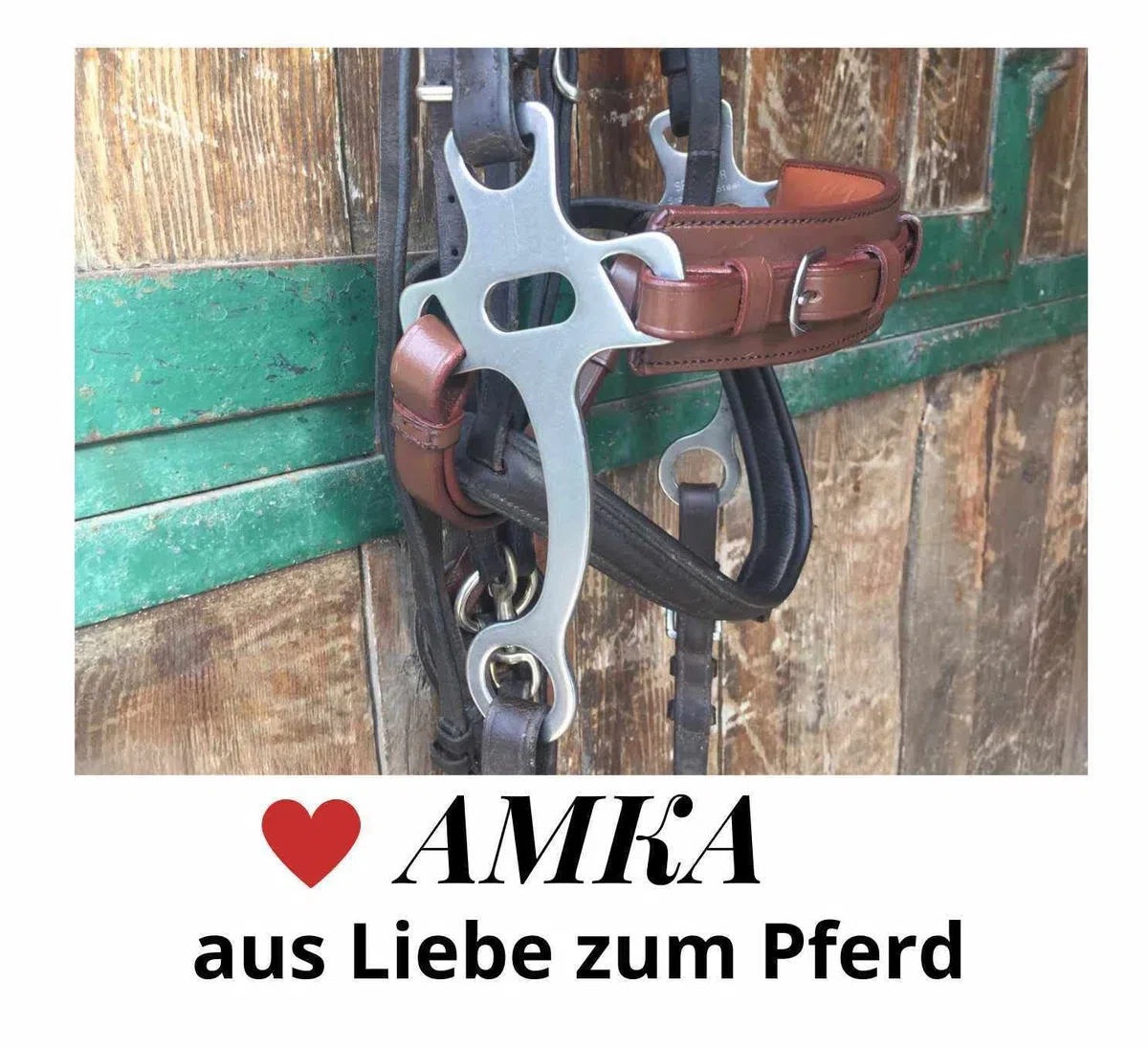 AMKA Hackamore Flora mit Flower Rad weich gepolstert gebisslose Zäumung