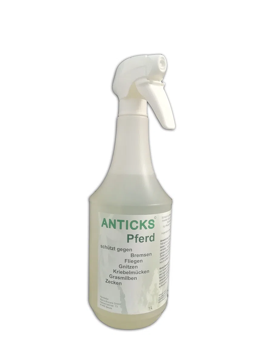 Pferd Effizienter, langanhaltender Schutz vor Fliegen, Bremsen, Mücken, Milben, Flöhen, Zecken, Gnitzen, Kriebelmücken (2 x 1l)