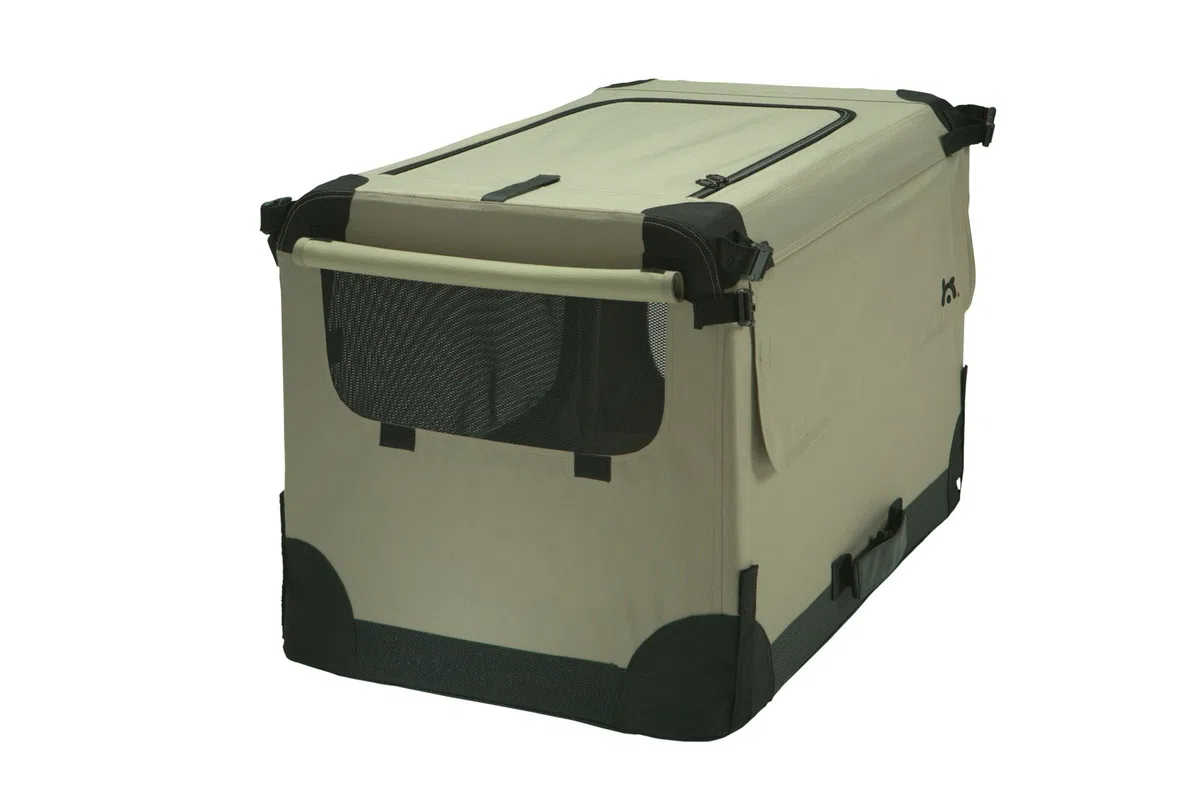 Maelson Soft Kennel faltbare Hundebox -beige - XXL 120 - (120 x 77 x 86 cm)