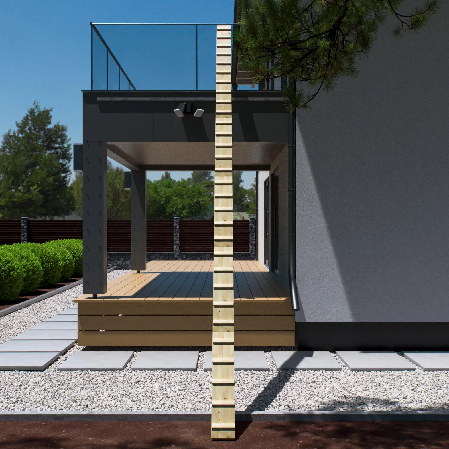 Katzenleiter Katzentreppe Katzenstufe für Balkon Treppe 4 m mit Metallhaken