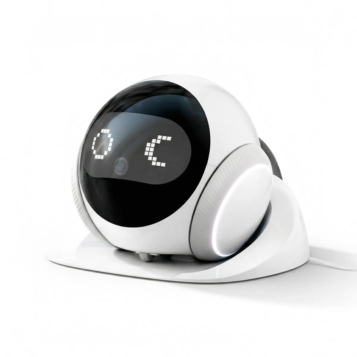 Smart Mobile Haustierkamera Roboter für Zuhause Indoor, Bewegliche 1080P Überwachung Hund und Katzen, 2-Wege-Gespräch, Nachtsicht, Batteriebetrieben mit Telefon-App-Steuerung