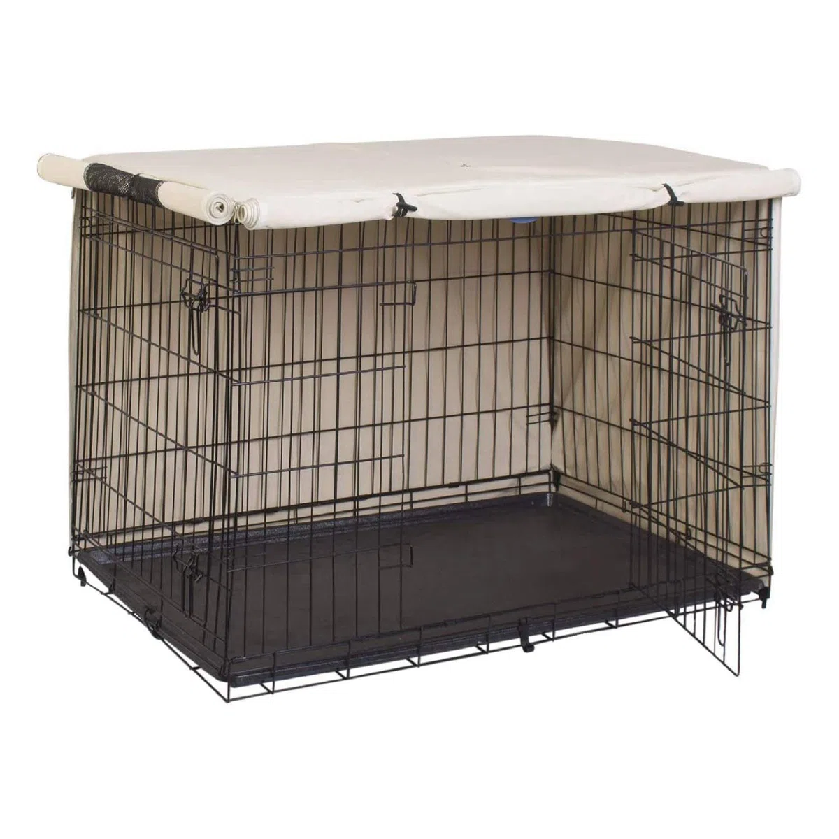 Hundekäfig-Abdeckung Ochsenstoff, universell passend für 91,4 cm Draht-Hundebox