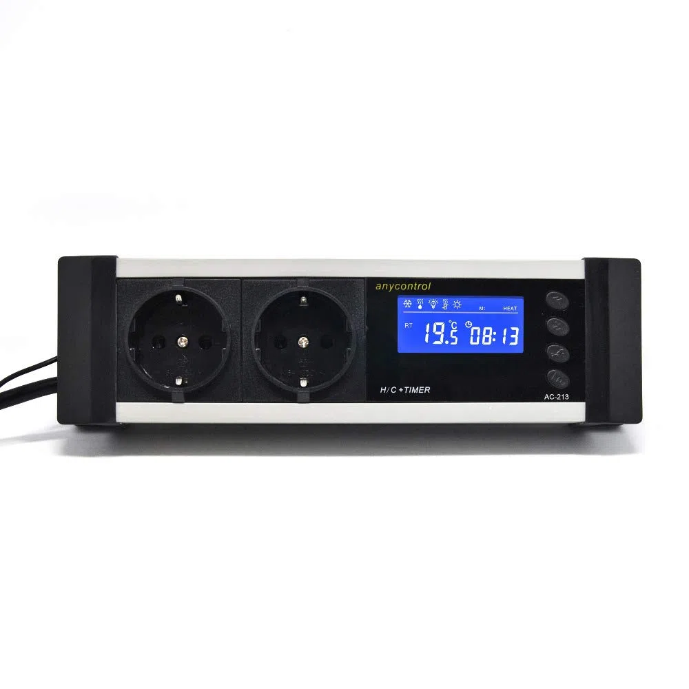Digitaler Dimmer mit Timer Thermostat Thermoregler Temperaturregler Alarm Heizen/Kühlen Tag-/Nachtbetrieb Reptilien Terrarium Aquarium TMT-D100 TX3