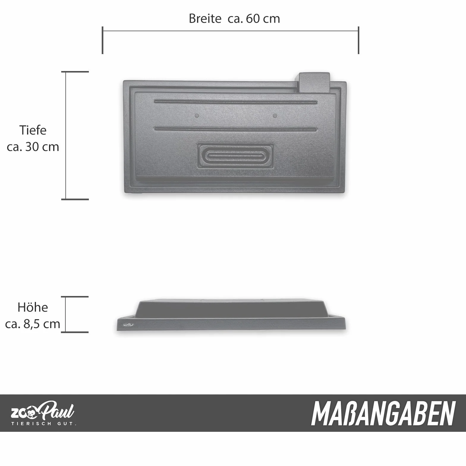 ZooPaul DIY Modern Line Aquarium Abdeckung ohne Leuchtbalken Deckel 60x30 Neu Terrarium (60x30)