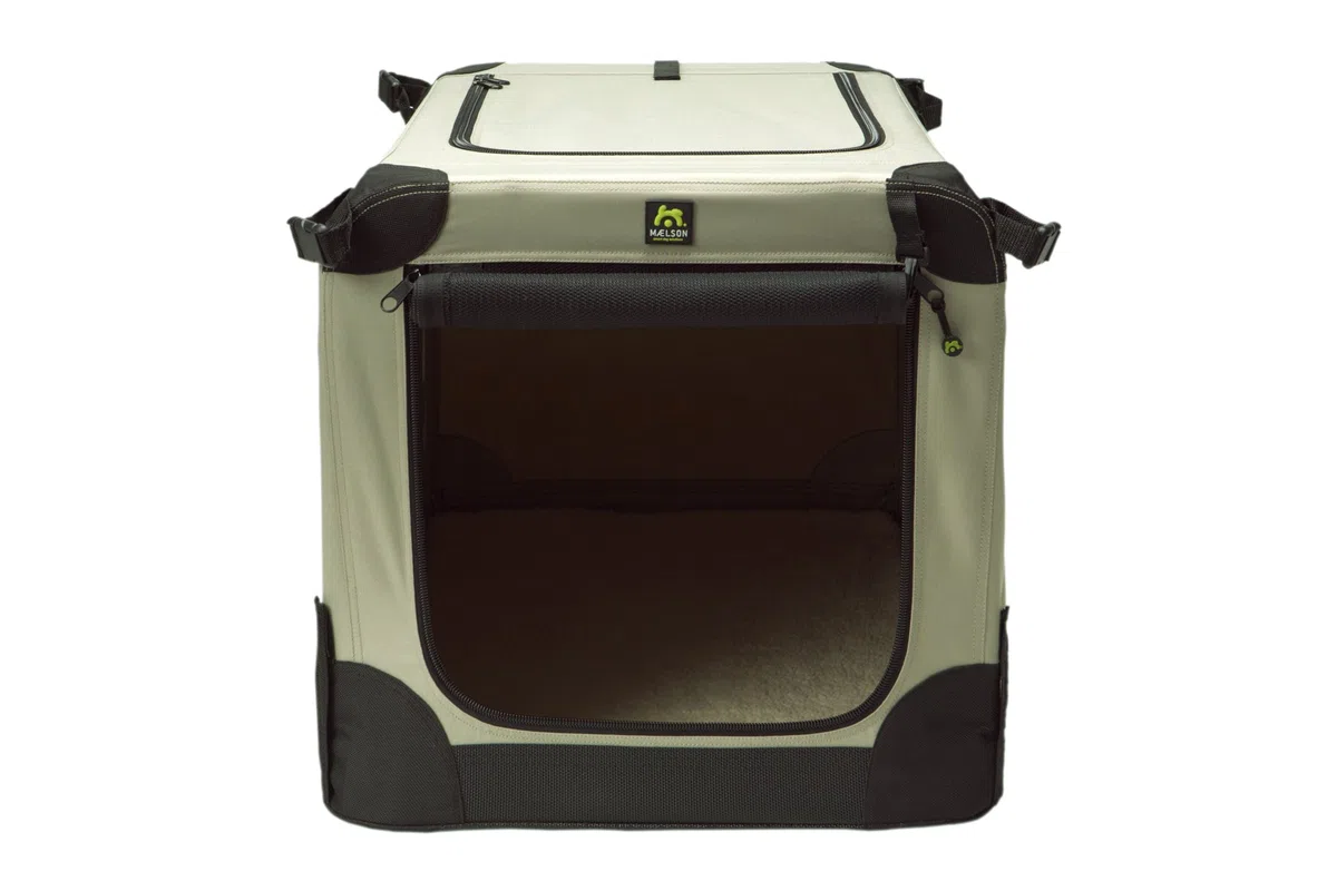 Maelson Soft Kennel faltbare Hundebox -beige - XXL 120 - (120 x 77 x 86 cm)
