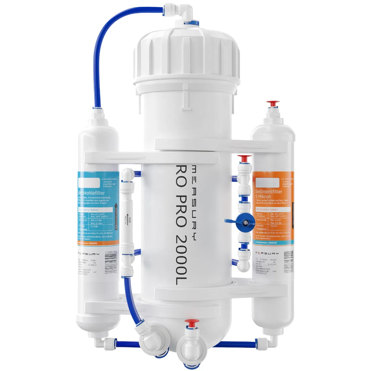 Measury Osmoseanlage Aquarium für bis zu 2000L pro Tag - Umkehrosmoseanlage | Umkehrosmoseanlage Aquarium, Osmose Anlage zum Osmosewasser produzieren