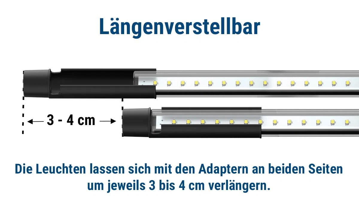 Tetra LightWave Set 520 mm Aquarium LED Beleuchtung - energieefiziente und langlebige Aquarium Lampe mit Adaptern und Netzstecker