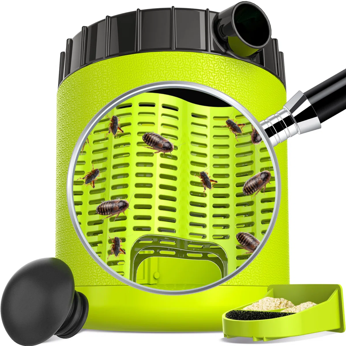 Cricket Keeper, Professioneller Dubias Keeper Futterinsekten-Organizer und Spender mit Bug Dirt Management, Solid Feed Support, Dubia Colony für Menschen mit Insektenphobie