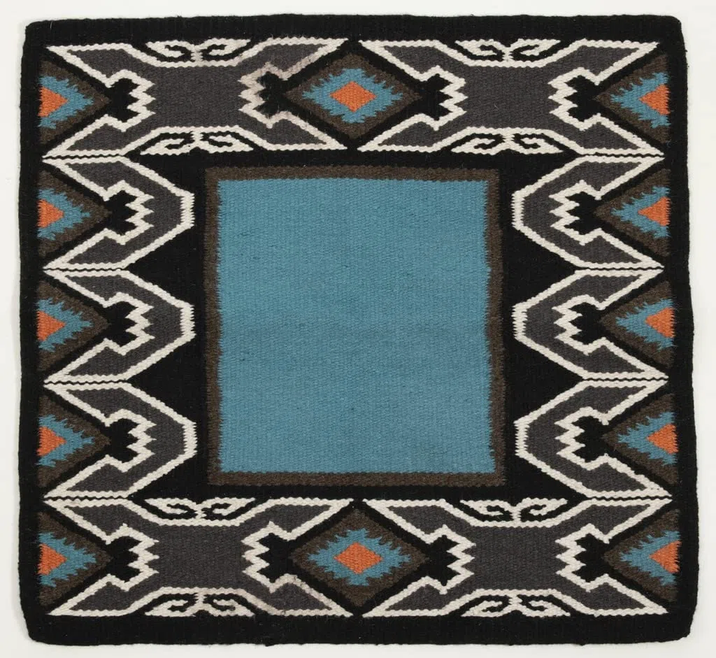 WESTRIDE Westernpad by Franck Perret Nebraska blau/schwarz 86x91cm