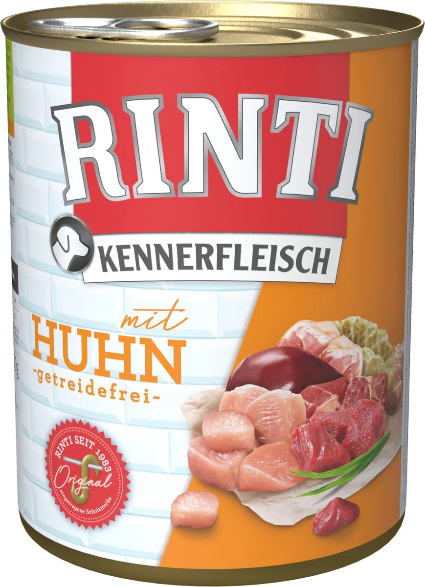 RINTI Kennerfleisch Huhn, 12er Pack (12 x 800 g)