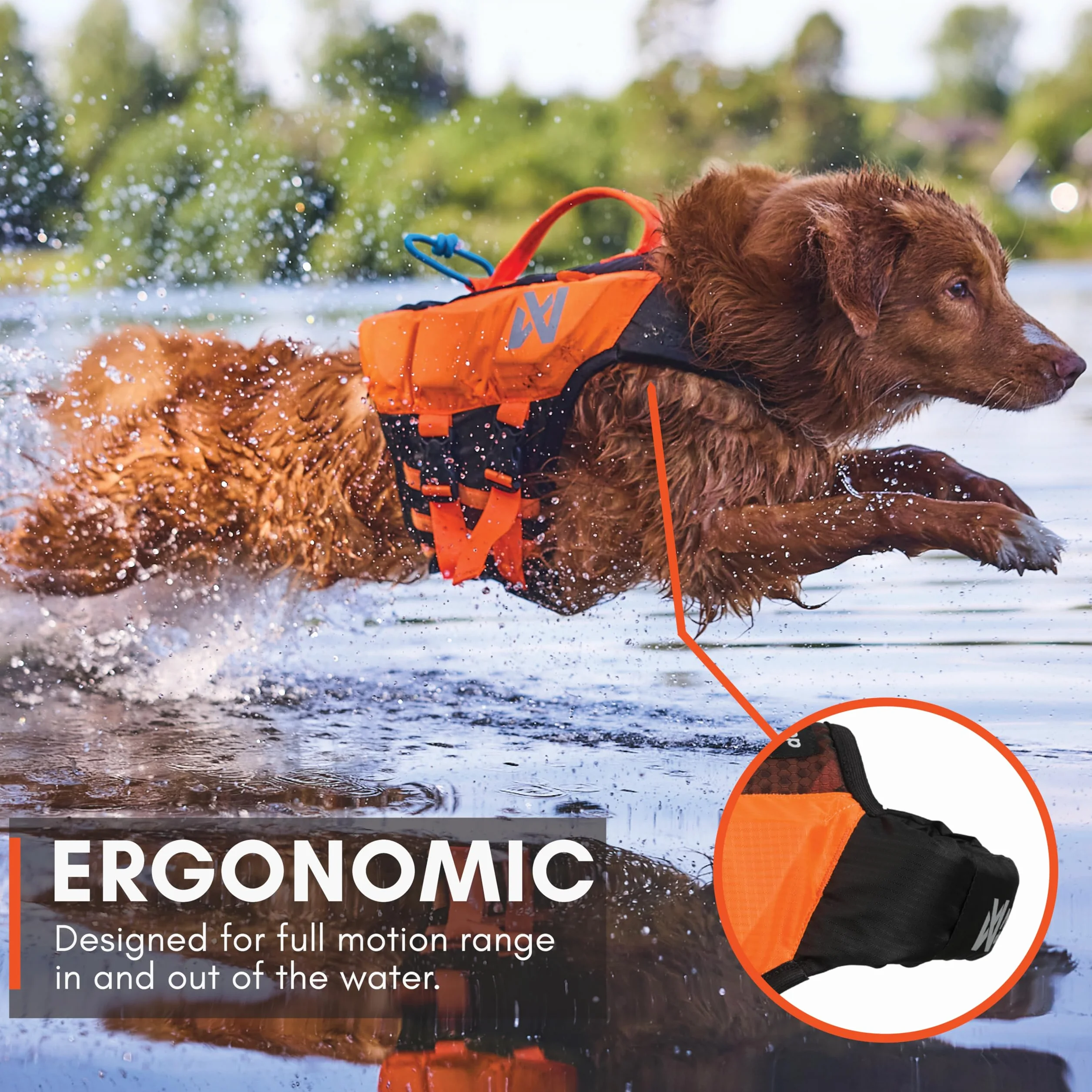 Non-stop Dogwear Protector Life Jacket Schwimmweste für Hunde, SUB, Rehabilitation, Größe 3