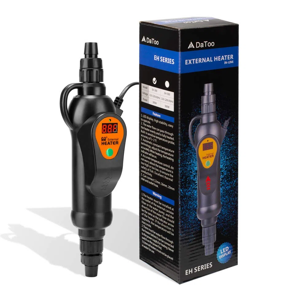 DaToo Externe Heizung für Aquarium, Außenheizung, 300 W, für Kanisterfilter
