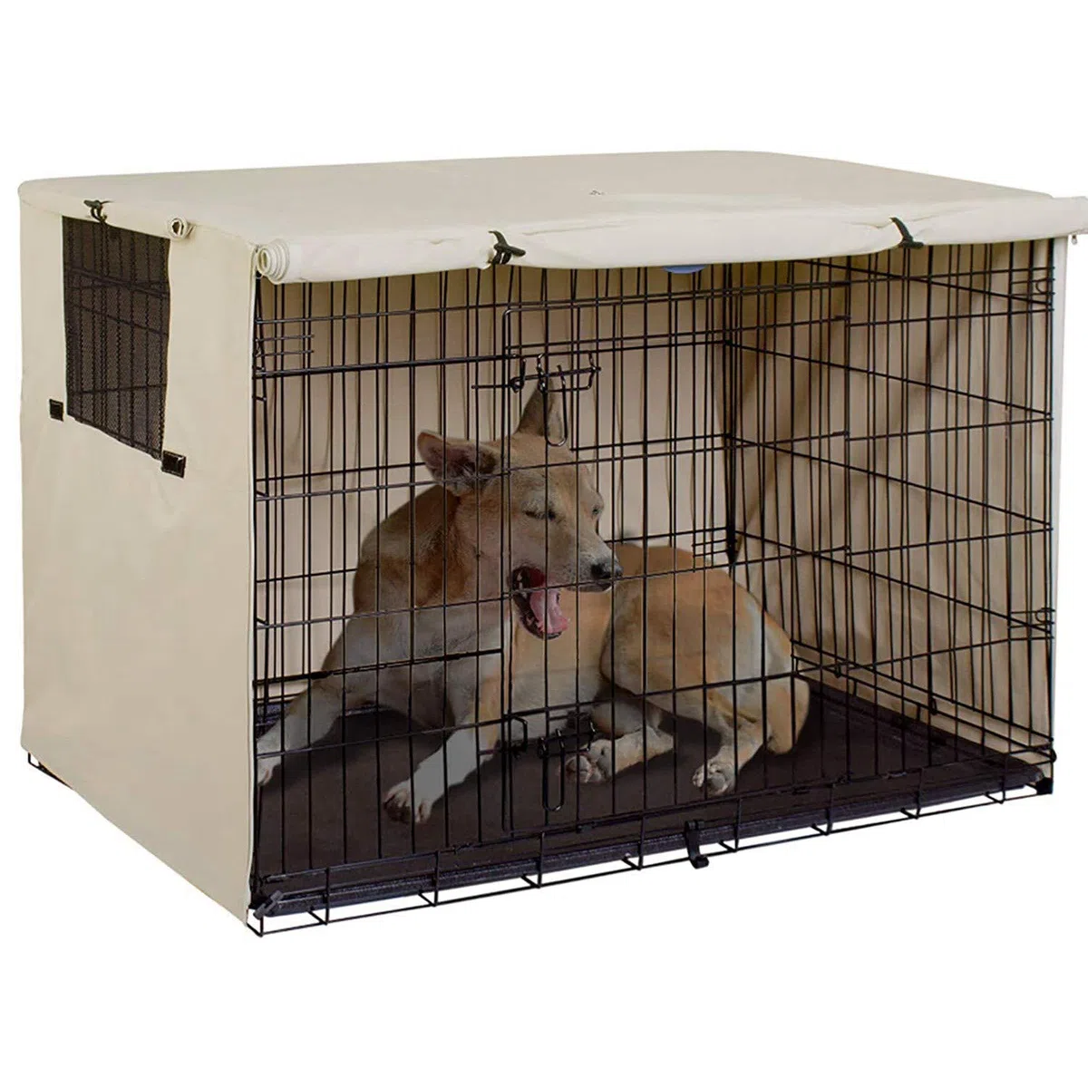 Hundekäfig-Abdeckung Ochsenstoff, universell passend für 91,4 cm Draht-Hundebox
