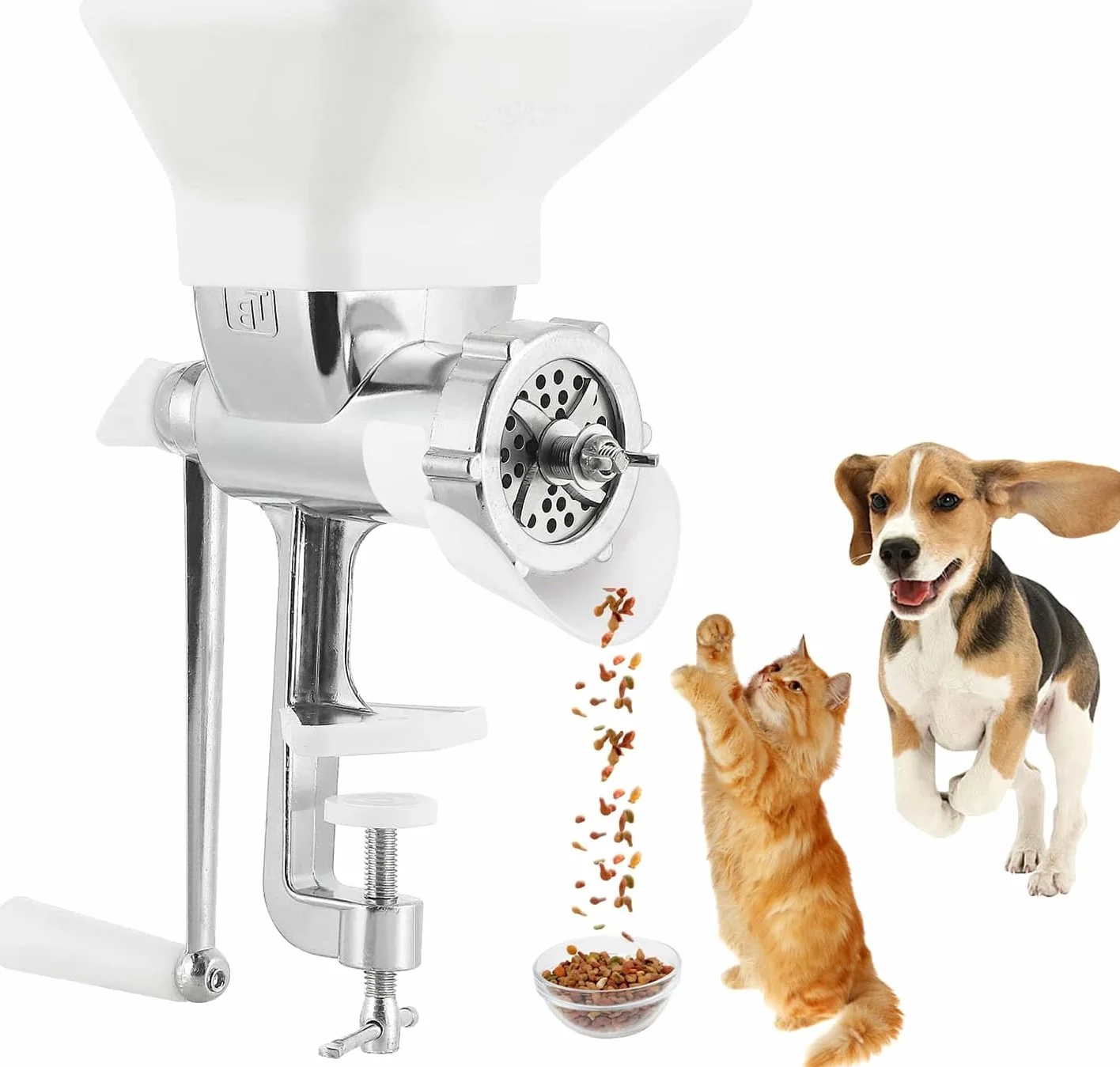 Haushalt Tierfutter Pellet Maschine, Haustier Hund Katze Futtermacher, Vögel Angeln Köder Granulator für Futterverarbeitung