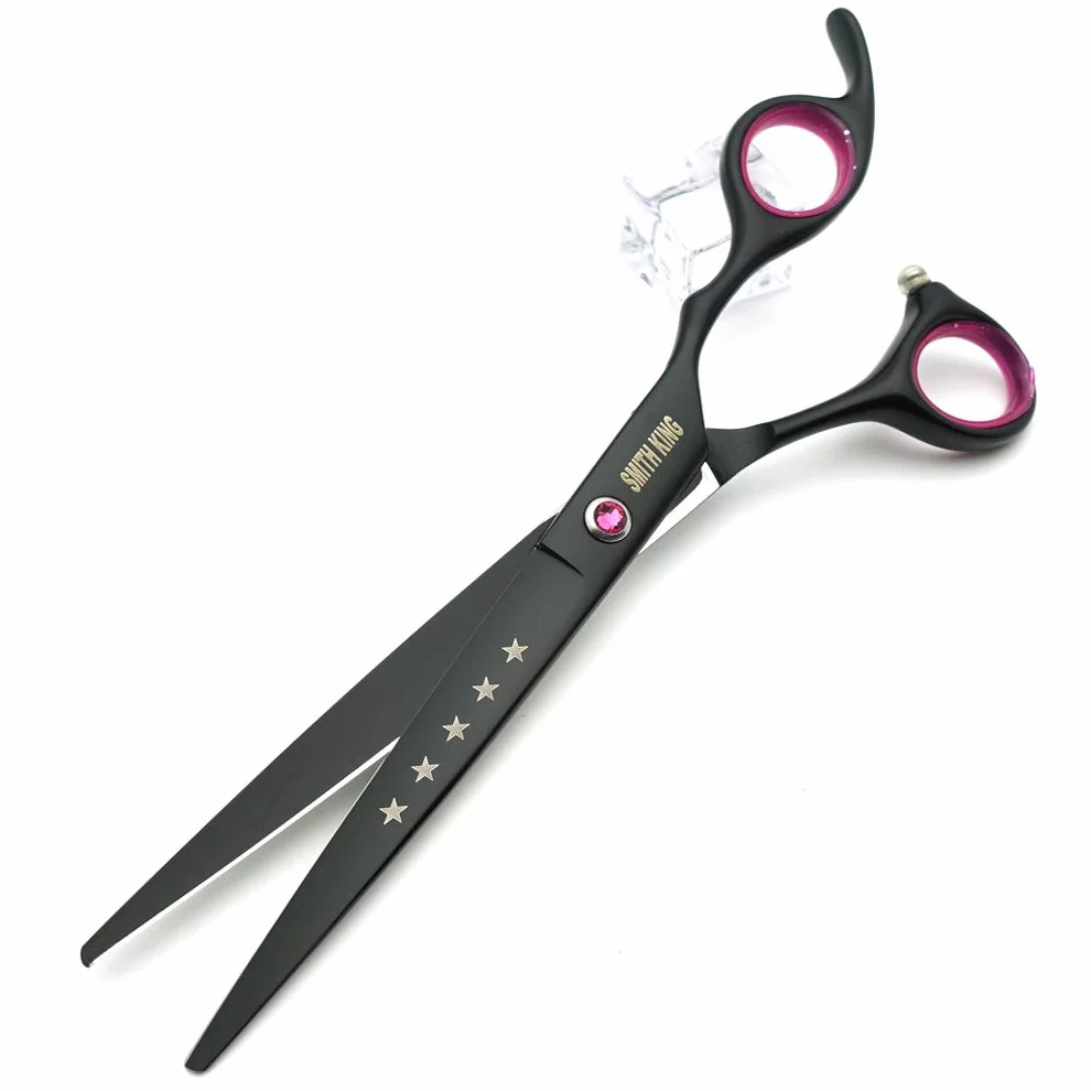 7,0 Zoll Hundepflege Schere Set Hund gerade Schere & Ausdünnungsschere & gebogene Schere & chunker & comb 5Stk Set