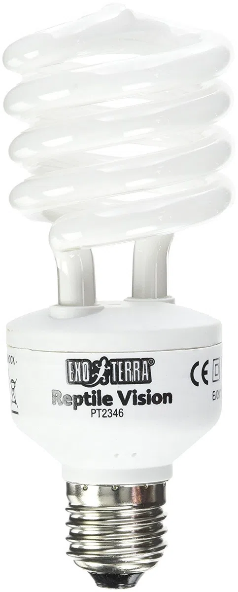 Exo Terra Reptile Vision, Lampe mit sichtbarem Spektrum für Reptilien, auf die 4-Rezeptoren-Augen von Reptilien ausgerichtet, 25W, Fassung E27