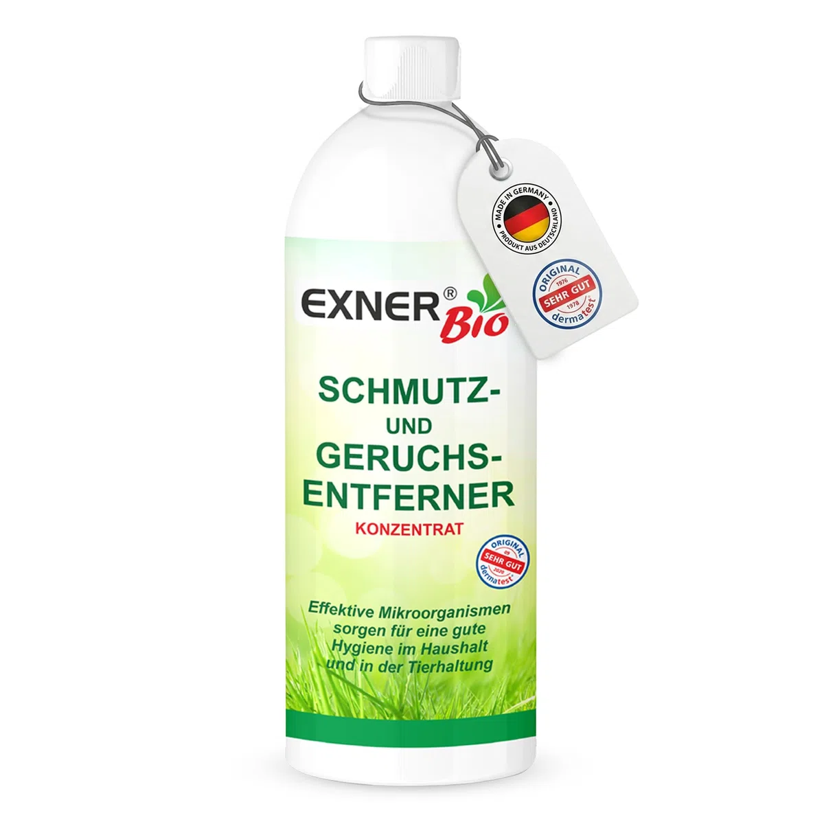 Enzymreiniger Konzentrat gegen Tiergerüche & organische Gerüche – Geruchsentferner & Geruchsneutralisierer mit effektiven Mikroorganismen gegen Urin, KOT & Erbrochenes – 1 Liter