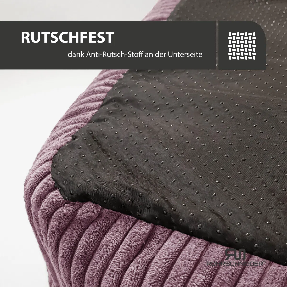 Rohrschneider Hundebett kleine und mittelgr. Hunde (Altrosa 70x50 cm)