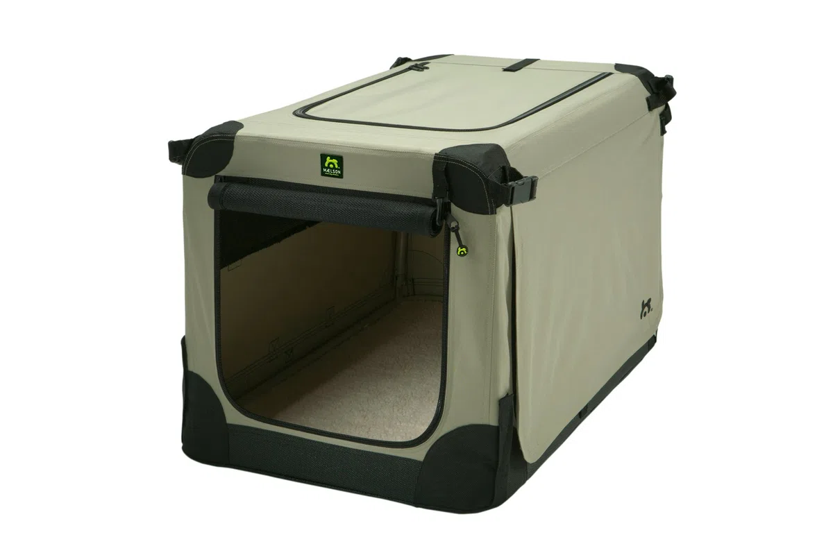 Maelson Soft Kennel faltbare Hundebox -beige - XXL 120 - (120 x 77 x 86 cm)