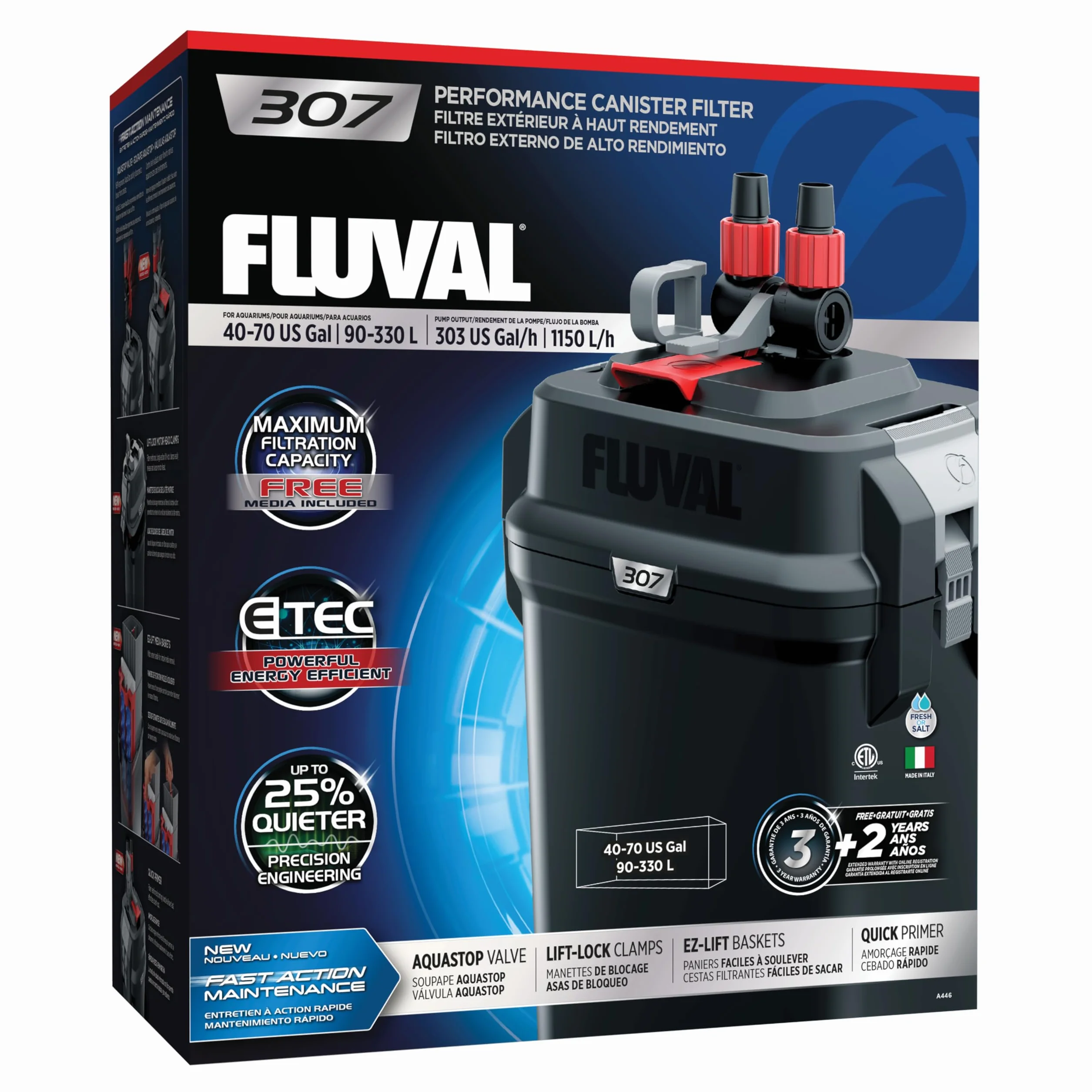 Fluval A446 307 Aussenfilter, 330 l