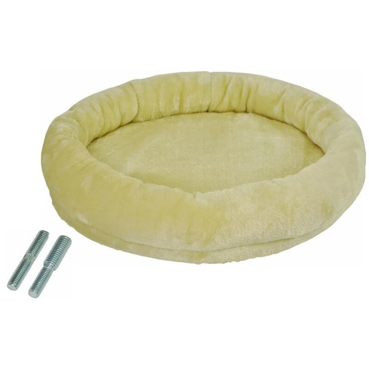 nanook - Liegeplatz, Liegemulde XL - Liegefläche Ø 53 cm - für große Katzen geeignet - für M8 M10 Kratzbäume und Sisalstämme - inkl. Adapterschraube - Farbe: beige